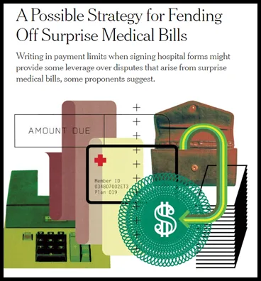 The New York Times article “A Possible Strategy for Fending Off Surprise Medical Bills,” which features Quizzify's approach of writing payment limits onto hospital consent forms.